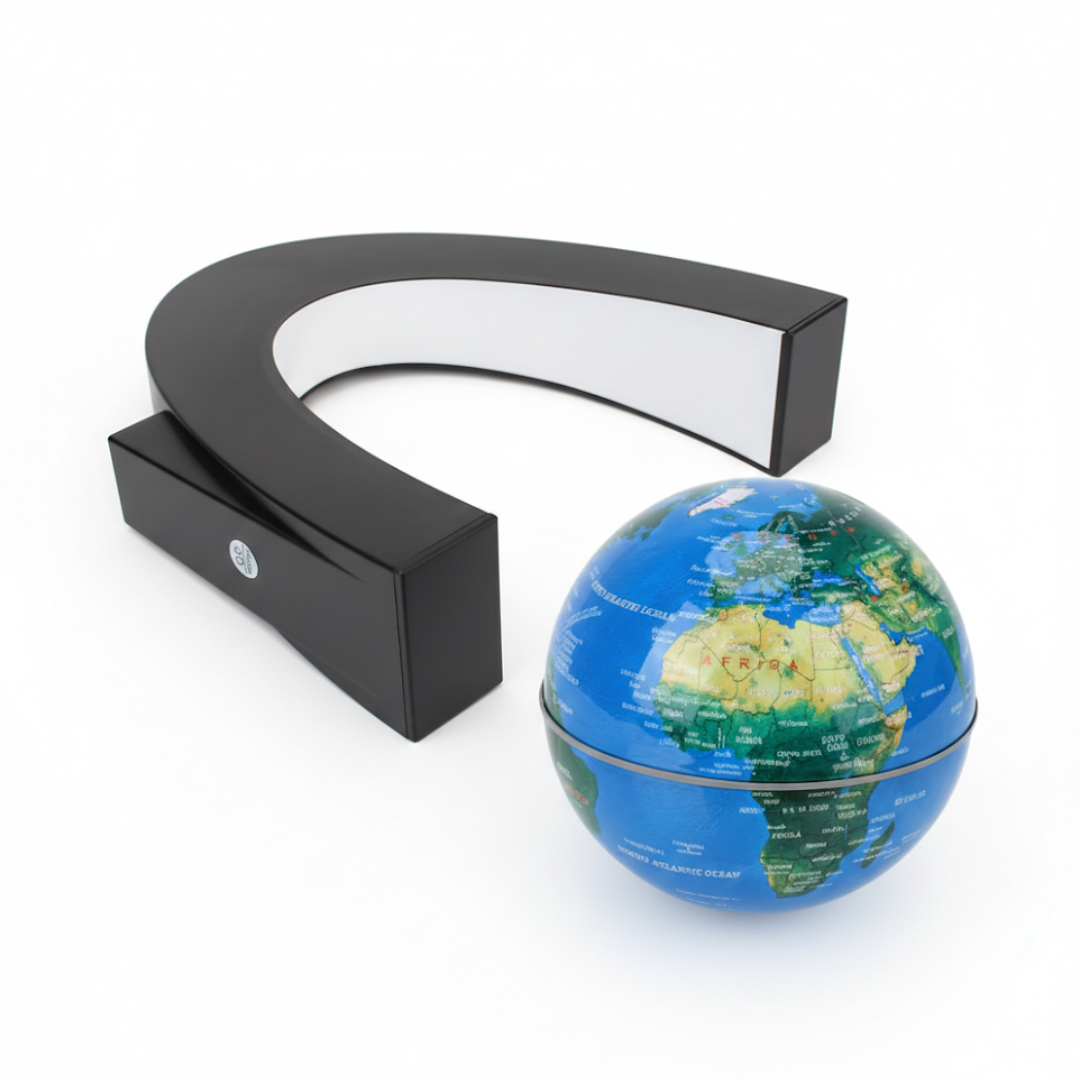 Globe terrestre en lévitation