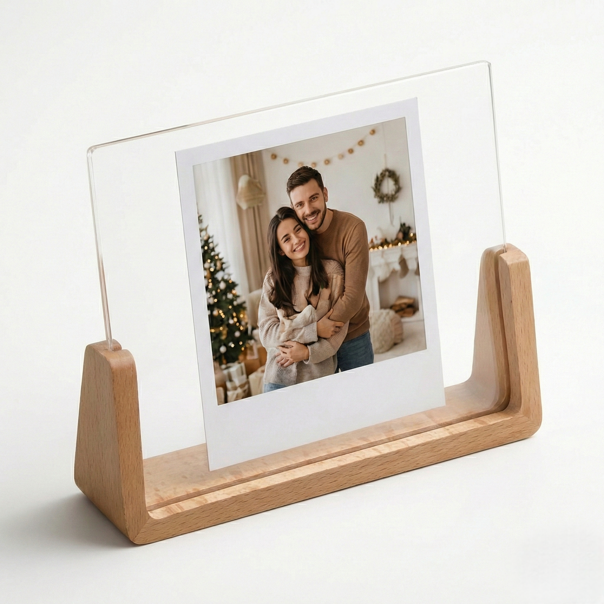 Cadre avec support en bois